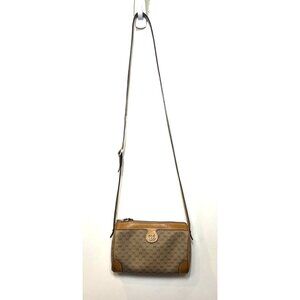 Vintage Gucci GG Canvas & Leather Shoulder Bag Adjustable Strap